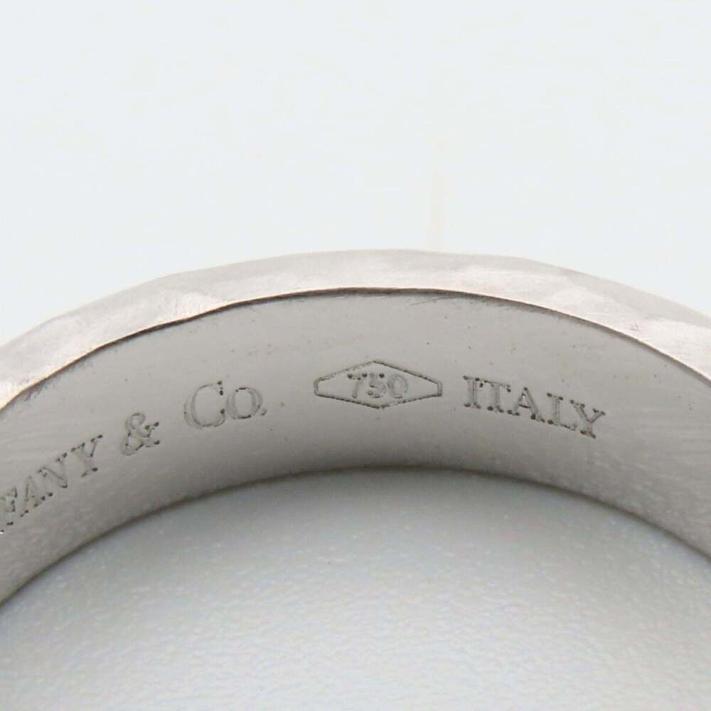 TIFFANY 18k Silver Diamond Ring - Picture 8 of 13